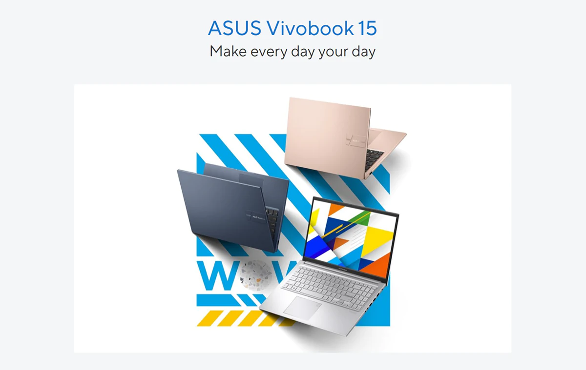 ASUS Vivobook 15 X1504VA-BQ615W Intel Core 5 120U 8GB RAM 512GB SSD 15.6" FHD Display Laptop